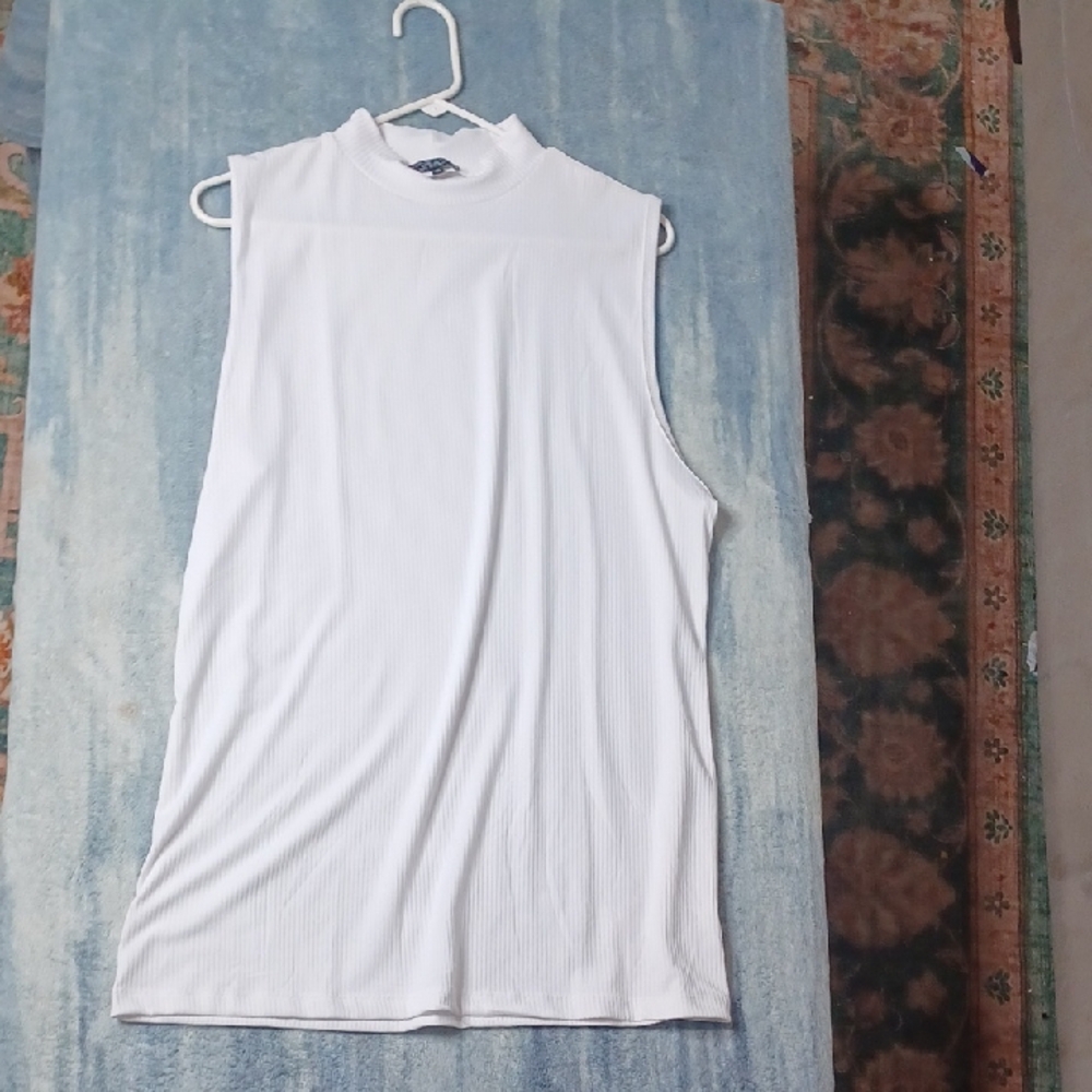 Splash White Muscle Tee